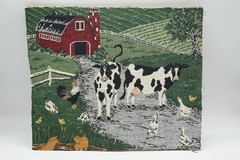 Country Farmhouse Decorative Fabric 10-1/2″x12-1/2″