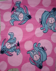 Disney Eeyore pooh fun fabric flannel 10 x 8 inch 1pc new