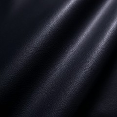 Deep Navy Matte Leatherette Fabric 54″ Subtle Pebble Grain By The Yard