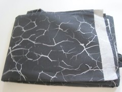 Fabric From Brazil Black W/ White Crack 40″ x 85″