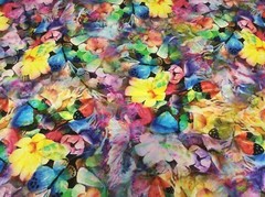 Hardy’sTextile Silk/Lycra Satin Digital Print DIY Dress Scarf Skirt Top Shirt-71