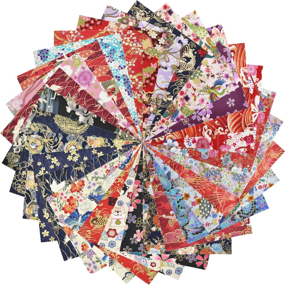 30Pcs 8″x 10″ Fat Fabric Square Quilting Cotton Pre-Cut Bundles Japanese Styl…