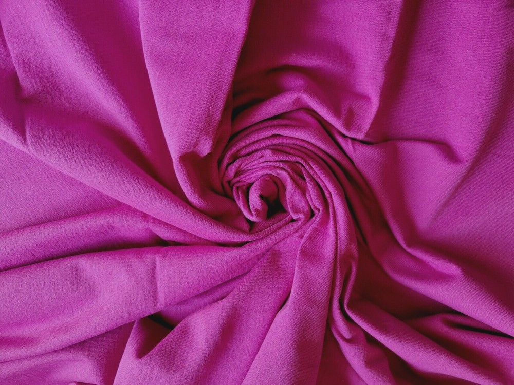 Vintage 1-Way Stretch Jersey Knit Purple Fabric One Piece 66″ W X 35″ L New