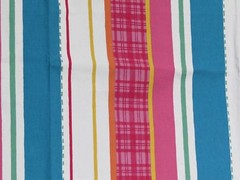 Texoprint Netherlands Colorful Stripe, Blue Pink Green Yellow Gold 1 yard