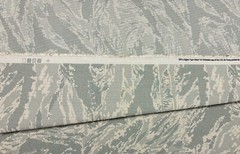 ACU AIR FORCE TIGER STRIPE NY/CO RIPSTOP Military FABRIC BY 1/2(0.5) YARD 55″W