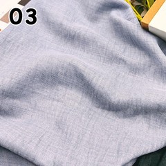 50*150cm Summer Cool Soft Faux Linen Cotton Fabric Wrinkle Texture DIY Designer
