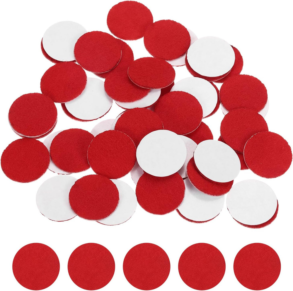 50 Pcs Adhesive Felt Circles, 3/4″ Round Non-Woven Felt Pads Stickers Dots Pre C