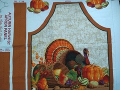 Fabric Traditions Thanksgiving Holiday Harvest Cut & Sew Apron Autumn 36″/48″