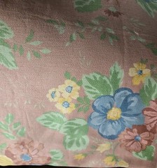 Floral Dusty Rose Color 52″ X 138″ Fabric Curtains Clothes Pillows Etc