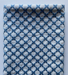 Clarke& Clarke Fiesta Denim Designer Fabric Remnant 24″x24″