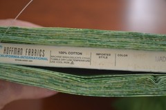 By 1/2 Yd, Green on Green Batik, Indonesia, Hoffman/H-2374-495, Monstera, B463