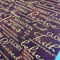 Last Supper Jesus Words of Faith Fabric 3-Pack, Coordinating Fabrics 100% Cotton