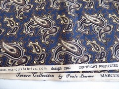 1 YD Civil War Repro Blue Paisley 2882 Paula Barnes Marcus Quilting Cotton