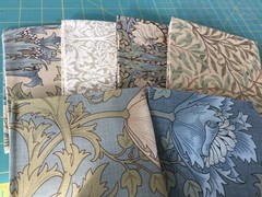 william morris fabric. Six Fat Quarters