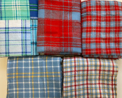 FAT QUARTER BUNDLE OF 5 – FQ1556 – PLAID FLANNEL