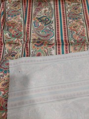 Paisley Stripe Darker Pastel Colors 1.5 Yards 45″ Wide Med Weight Upholstery