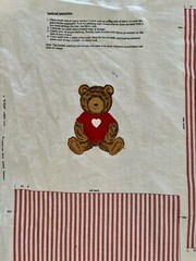 Cranston VIP Vintage Pattern Panel – Teddy Bear Boxer Shorts + Appliqué