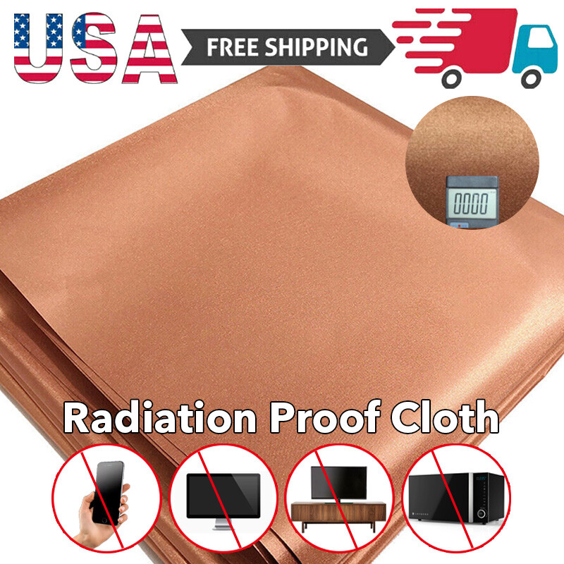 EMF Protection Pure Copper Fabric – RFID/EMI/RF Shielding Radiation-Proof Cloth