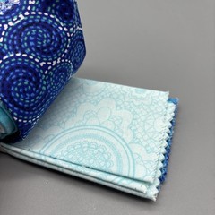 FS fabric shapes – 20 squares 10 x 10” baby blues Five Designs Four Per Design