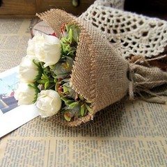 AK TRADING CO. 40″ Wide x 10 Yards (30 Feet) – Multipurpose Natural Burlap Fa…
