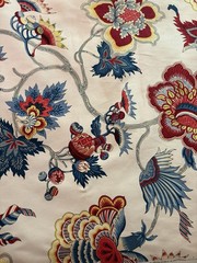 IMAN Red, Blue, Yellow French Floral $10/yard; 3 Yard Minimum, 26 Yds Available