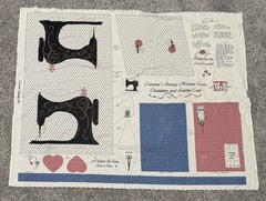Vintage Concord Fabrics Cut & Sew Fabric Sewing Machine Cover Joan Kessler