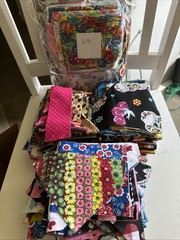 Cotton Print Fabric Quilt Scraps – Assorted Patterns and Sizes 5 LBS