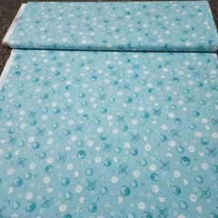 The Dressmaker Collection BTY Amy Barickman Red Rooster Button Soft Teal