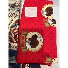 Patriotic Cotton Fabric Panel Lot Old Glory Centennial Soldiers Boots 5 piece