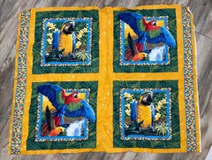 1 yd x 44″ Vintage Springs Panel Wings of Paradise #5976 for Pillow panel front