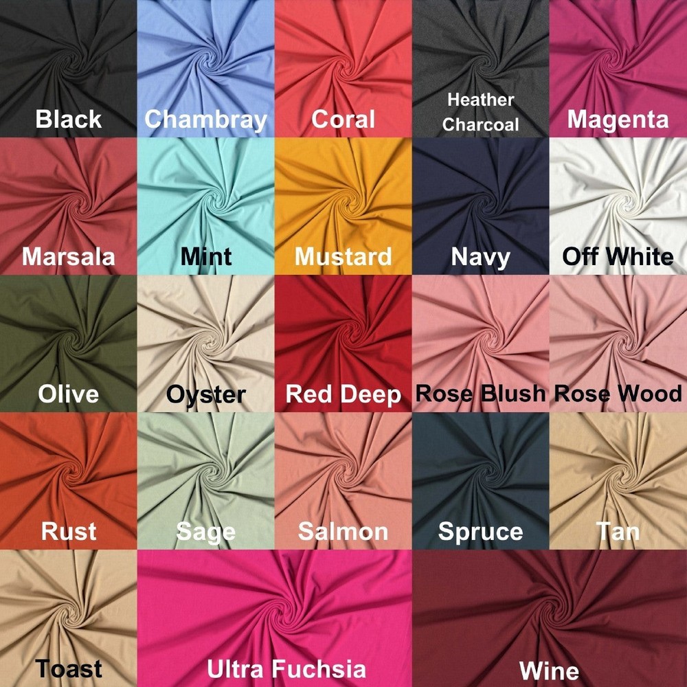 DBP Power Brushed Stretch Knit Fabric – Soft Stretchy Dress Fabric
