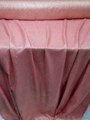 Sugar Coral Spandex Fabric Knit Stretch Fabric By Yard Fashion Gold Metallic