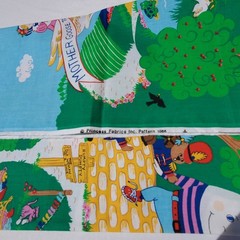Lot of 10 Fabric Panels pcs Lion King,Safari Animals, Mother Goose, Raggedy Ann