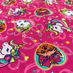 BTY Nickelodeon Viacom Jojo Siwa Friends Are Magic Pink Unicorn Fabric Material