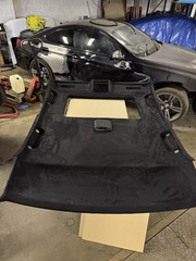 3MM Black Suede Headliner Fabric 60″x80″ Foam Backed for Car Inner Roof Repair