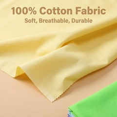 iNee Bright Solid Fat Quarters Quilting Fabric 22 Inches, Solids