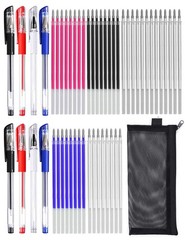 54 Pcs Heat Erasable Fabric Pens Set Includes 8 1 Count (Pack of 54), Blue