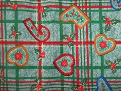 “Tis The Season” CHRISTMAS FABRIC FOR Jo-Ann Stores Green Multi SBTY X 44″ W