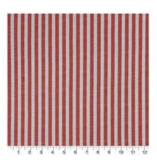 Red White Striped Cotton Twill Fabric Precut 2yd x 45in Patriotic Flag Crafts