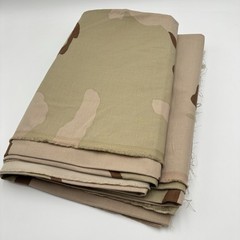 TRI DESERT STORM CAMO BANDANA CANVAS CAMOUFLAGE FABRIC MILITARY UNIFORM 5 YDSx62