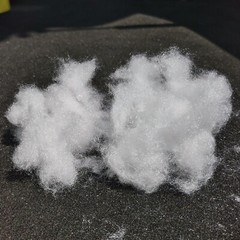 Polyester Fiber Fill Pure White High Resilience PP Cotton Stuffing 0.66 Pounds