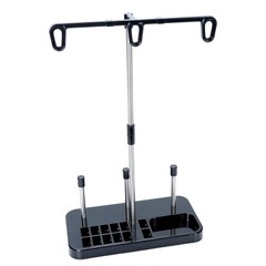 Light Weight Thread Stand – 3 Spools Holder for Domestic (Home-Base) Black