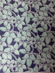 Fat Quarter FQ Floral Teal Blue Navy Crafts Sewing Quilting