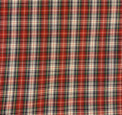 Tartan Plaid Fabric From Pinnacle Fabrics Red Green Blue White 100% Cotton BTY