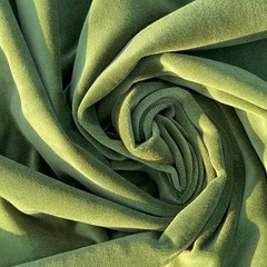 Luxury Moss Green Cotton Velvet Fabric – Sofa Upholstery | 44” Width | Soft Touc