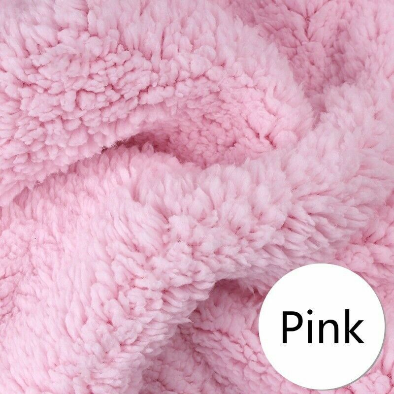 Faux Sherpa Fleece Fabric Thick Thermal Blanket Coat Jacket Lining Material Trim