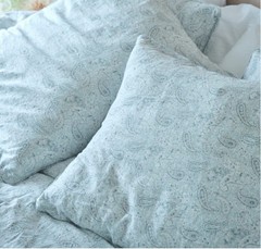 Rachel Ashwell Shabby Chic Couture Paisley Blue White Teal White LINEN By Yard