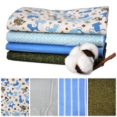 Scattered Cats by M’Liss 4 Fat Quarters Bundle, 1 Yard Total, 100% cotton
