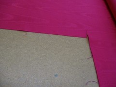 Moire Faille Fabric Remnant Cranberry Red Cotton Acetate 61″ W x 70″L x 80″L