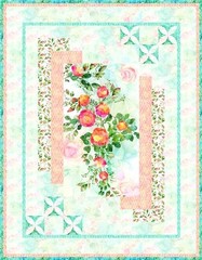 Northcott – Veranda – Packed Leaves – Light Green, Fabric BTY